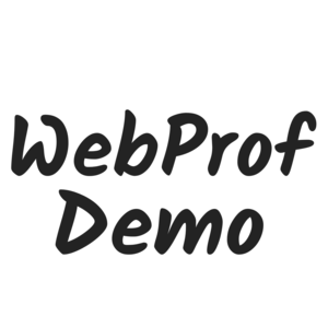WebProf Demo bemutatkozó weboldal